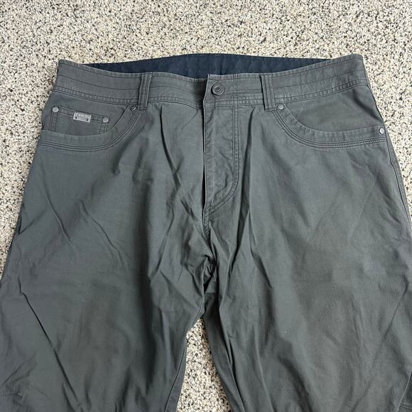 Vtg Kuhl Revolvr Pants Gotham Grey Patina Dye Men's Size 38x30 Actual 38x27 - Picture 3 of 9